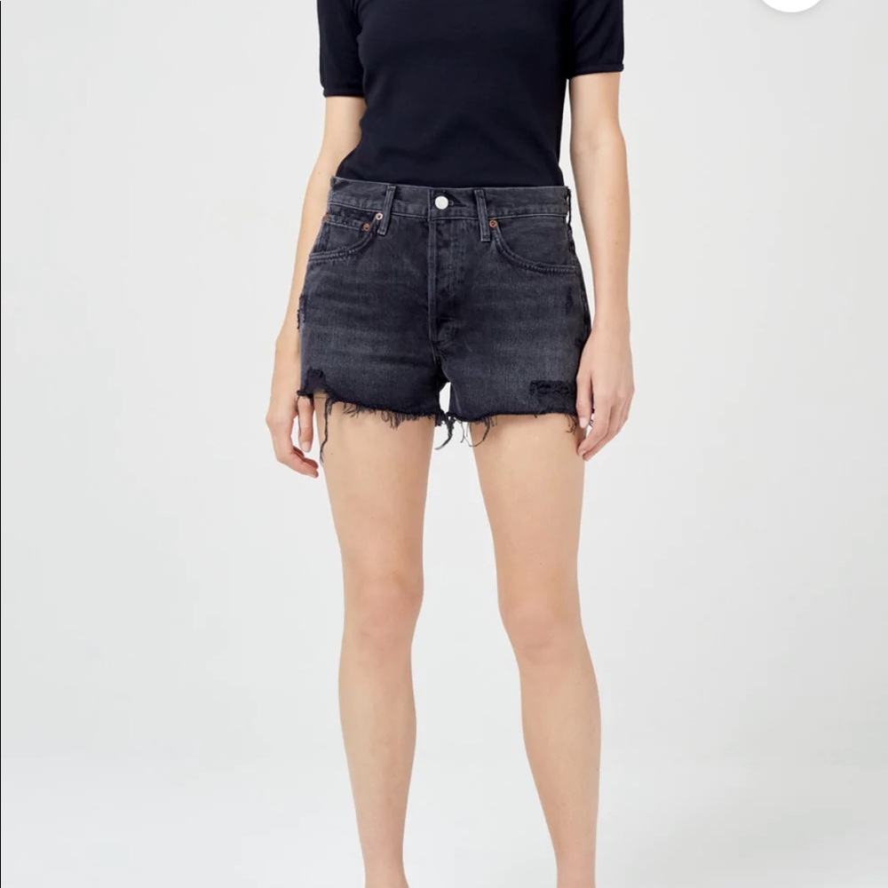 *BNWT* Agolde Parker Shorts (Vortex (black), Size 26)